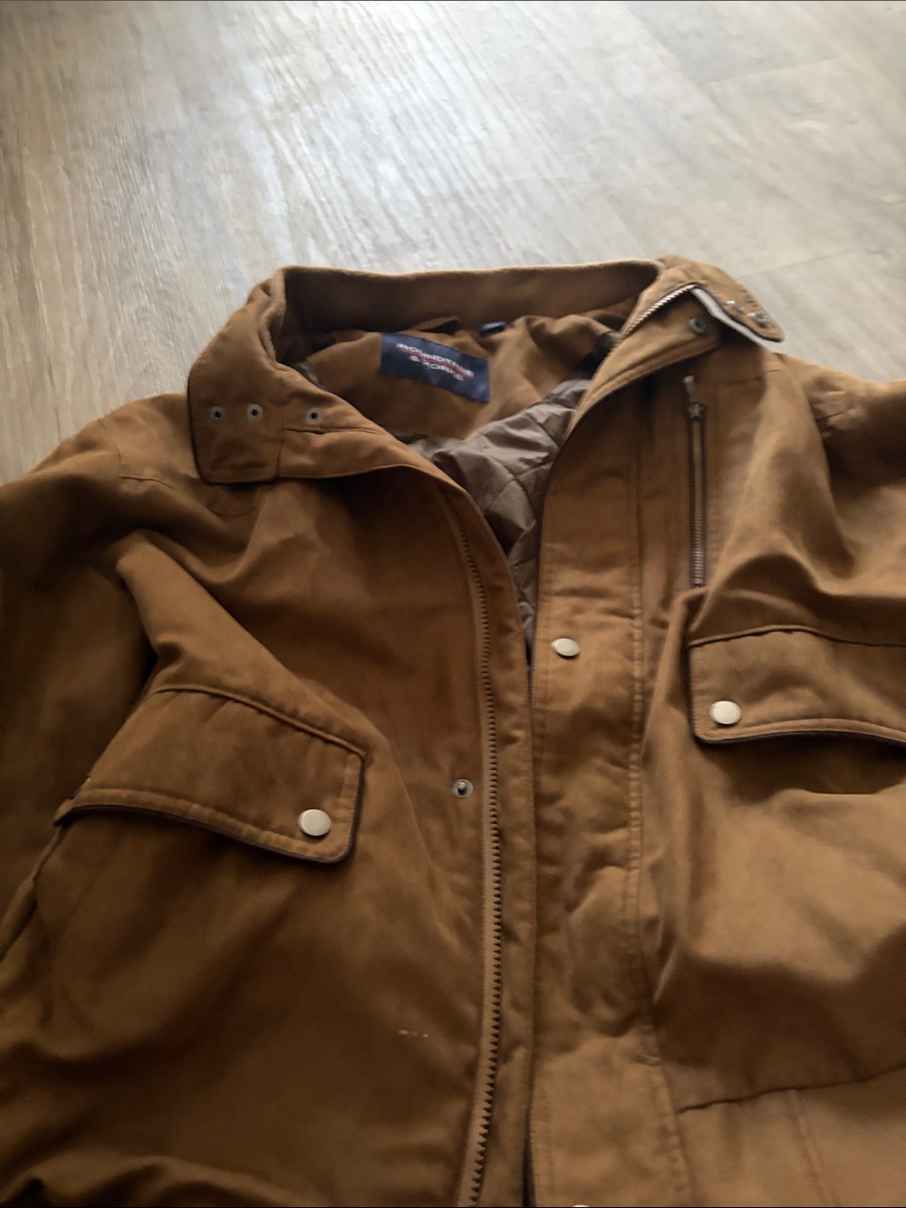 Roundtree & Yorke Brown Bomber Jacket